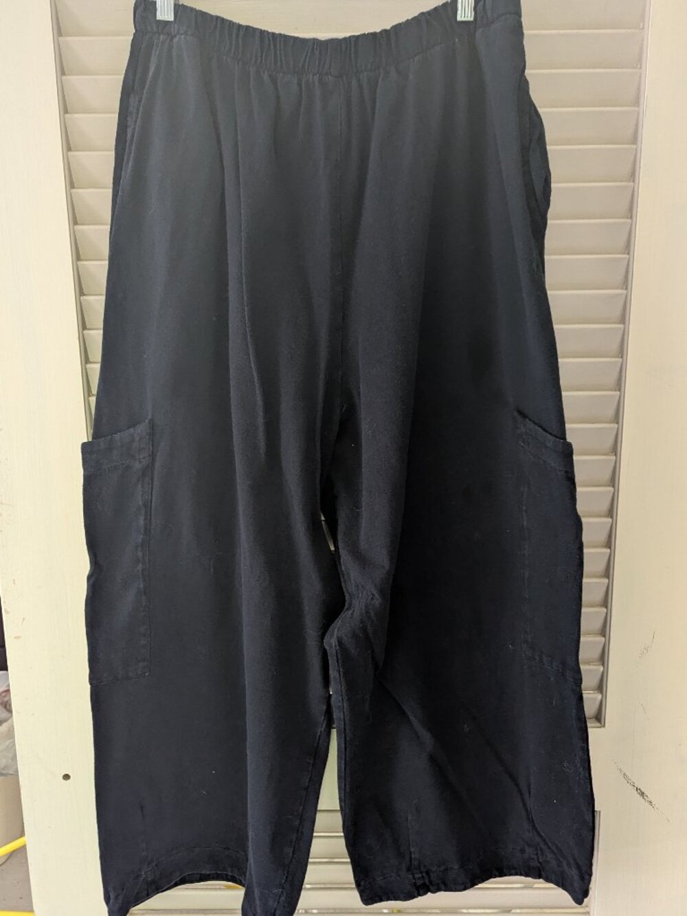 Black Wide-Leg Utility Pants - Women